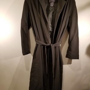Vintage green long suit coat CLIO brand size 8